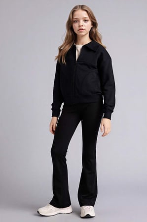 DeFacto Slim Fit Dar Kesim Pantolon Kız Çocuk G5444A825WNBK81