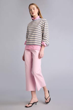 DeFacto Culotte Yüksek Bel Gabardin Pantolon C7535AX26SMPN47