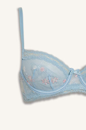 Dantelli Dantel Kapsız Pedsiz Balenli Balkonet Sütyen Fall in Love