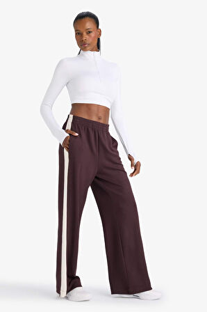 DeFactoFit Wide Leg Geniş Paça Standart Boy Soft Touch Modal Sporcu Pantolon