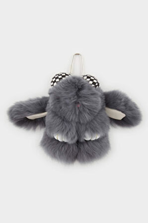 Kadın Pembe Tavşan Charm Anahtarlık