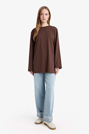 Regular Fit Uzun Kollu Tunik