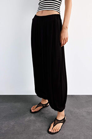 Baggy Fit Normal Bel Jogger Paça Bilek Boy Modal Pantolon