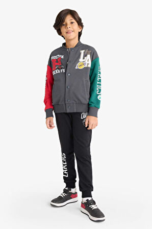 Erkek Çocuk NBA Los Angeles Lakers Beli Lastikli Jogger Eşofman Altı