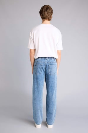 DeFacto Yumuşak Dokulu Wide Leg Jean Pantolon G9104AX26SPNM39