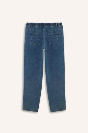 DeFacto Yumuşak Dokulu Wide Leg Jean Pantolon G9104AX26SPNM39