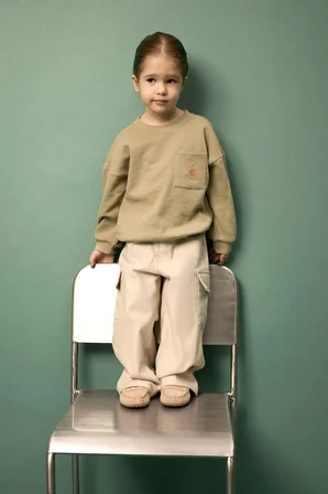 DeFacto Baskılı Waffle Sweatshirt Erkek Bebek G6386A526SPKH96