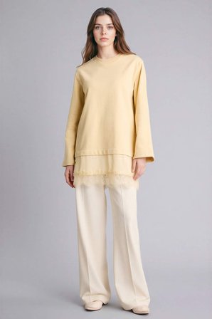 DeFacto %100 Pamuk Sweatshirt Tunik G9248AX26SPYL252