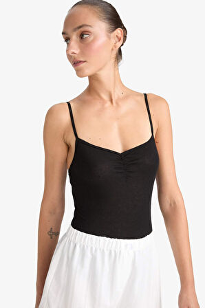 Ribana İnce Askılı Çıtçıtlı Body-Fall in Love