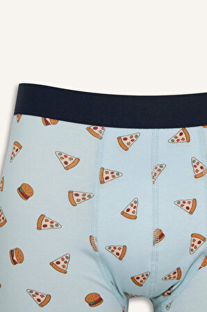 Regular Fit Baskılı 3'lü Boxer 