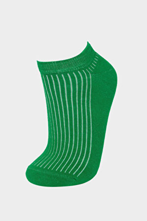 Kadın 3'lü Pamuklu Patik Çorap