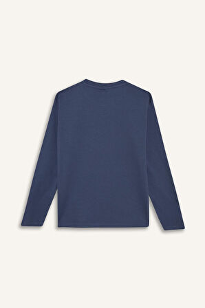 Erkek Çocuk Stumble Guys Regular Fit Bisiklet Yaka Uzun Kollu Tişört