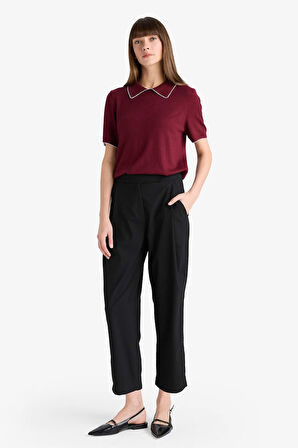 Barrel Fit Kısa Paça Bilek Boy Pantolon