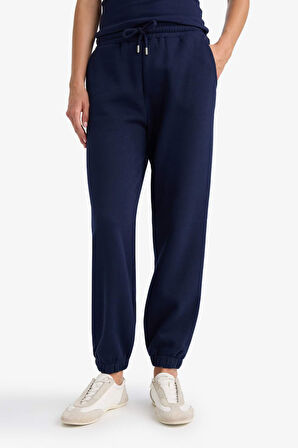 Basic Düz Cepli Beli Bağcıklı Kalın Jogger Eşofman Altı