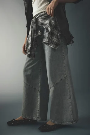 DeFacto Wıde Leg Geniş Paça Jean Pantolon Kız Çocuk H0699A826SPNM29
