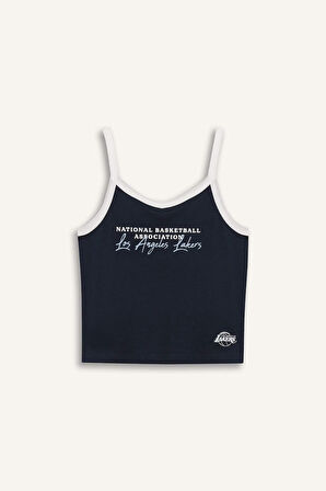 DeFactoFit NBA Los Angeles Lakers Fitted Fitilli Kaşkorse Sporcu Atlet