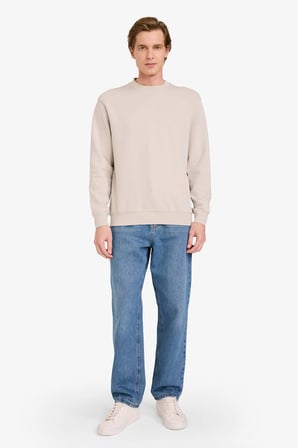DeFacto Bisiklet Yaka Basic Düz Sweatshirt G6721AX25AUBG766