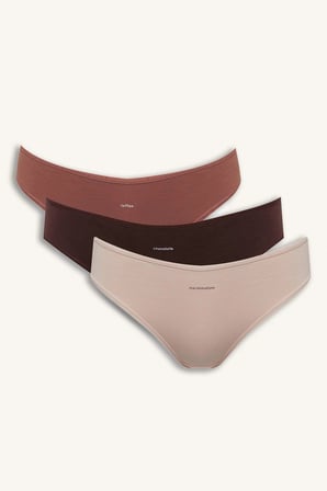 Defacto D8630AXBN341 Kahve 3’lü Brief Külot
