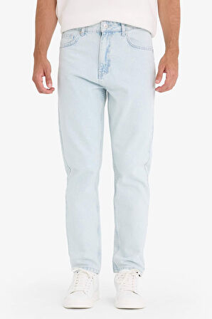 DeFacto %100 Pamuk 90's Slim Fit Dar Paça Jean Yıkamalı Pantolon F5667AX25AUNM63