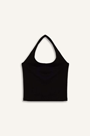 Slim Fit Dar Kesim Halter Yaka Atlet