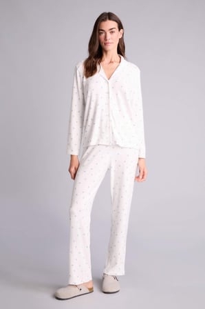 DeFacto Çiçekli Pijama Takımı Üst Alt H1801AX26SPER98