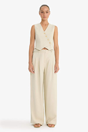 Wide Leg Geniş Paça Uzun Boy Tensel Pantolon