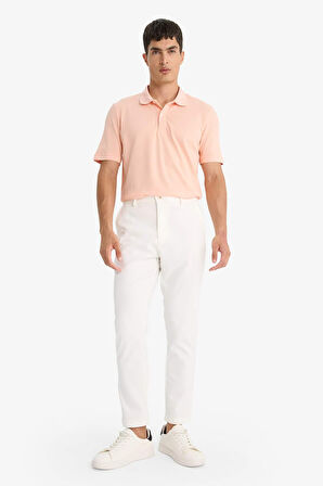 	%100 Pamuk Regular Fit Kısa Kollu Basic Düz Pike Kumaş Polo Tişört