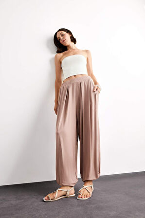 Baggy Fit Normal Bel Jogger Paça Bilek Boy Modal Pantolon