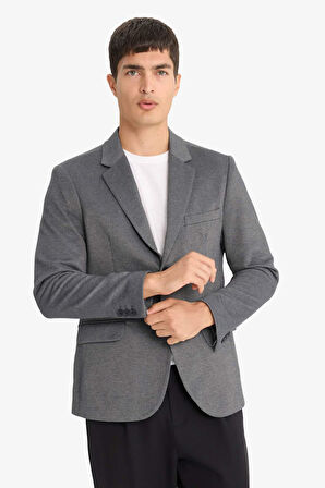 Slim Fit Dar Kesim Blazer Ceket