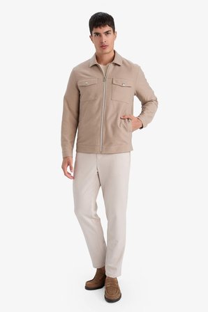 DeFacto Slim Fit Astarlı Fermuarlı Cepli Mevsimlik Mont D7533AX26SPBG716