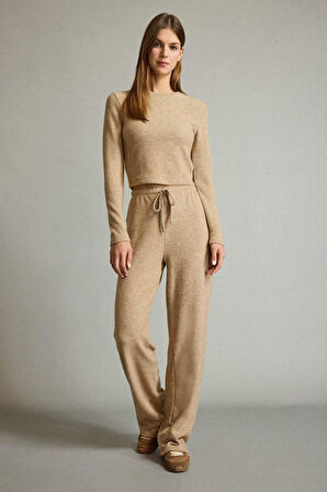 Bisiklet Yaka Uzun Kollu Tişört