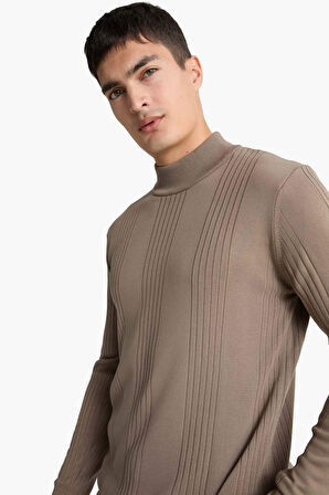 Standart Fit Balıkçı Yaka Triko Kazak