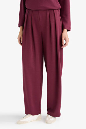 Barrel Fit Düz Paça Pantolon