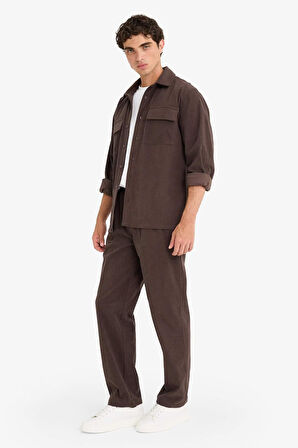 Wide Leg Geniş Paça Fitilli Kadife Pantolon