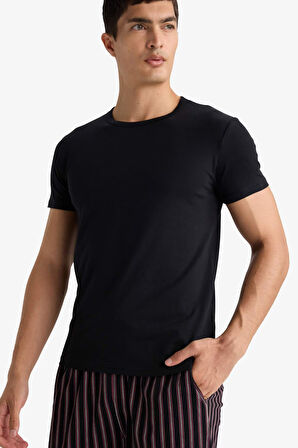 Slim Fit Dar Kesim Bisiklet Yaka Üst