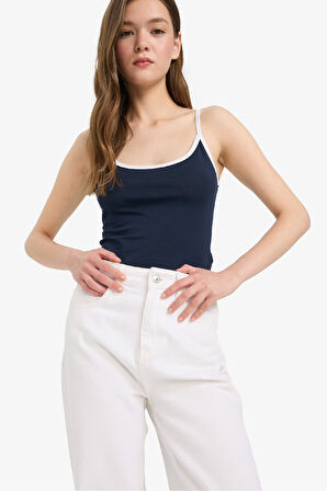 Coool Fitted Yuvarlak Yaka Askılı Atlet