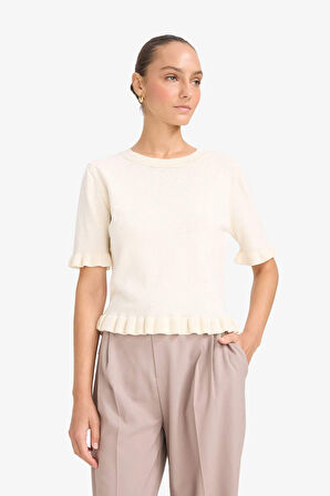 Regular Fit Bisiklet Yaka Kazak