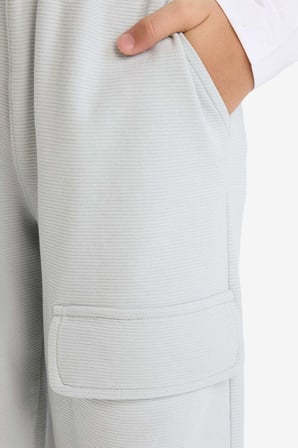 DeFacto %100 Pamuk Loose Fit Beli Lastikli Eşofman Altı Erkek Çocuk G6198A825CWGR94