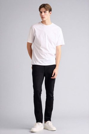 DeFacto Pedro Slim Fit Dar Kalıp Normal Bel Dar Paça Siyah Jean Pantolon R8788AZ26SPNM40