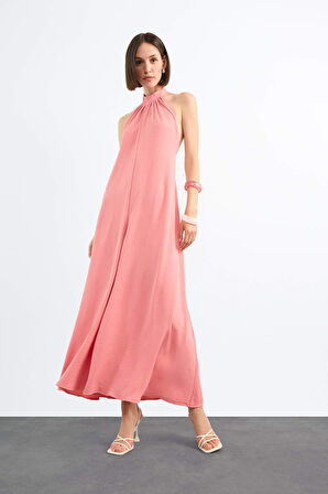 Boyundan Bağlamalı Geniş Paça Uzun Tulum