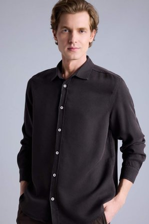 DeFacto REGULAR FIT Akışkan Kumaş Gömlek H0767AX26SPBN339