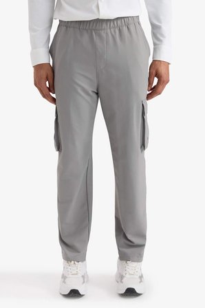 DeFacto Standart Fit Kargo Cepli Standart Paça Dokuma Sporcu Jogger F2308AX25WNGR67
