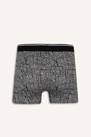 Regular Fit Baskılı 3'lü Boxer