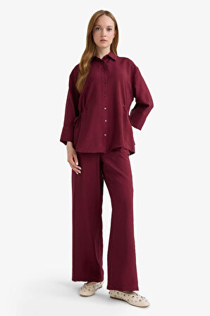 Regular Fit Cep Detaylı Düz Paça Pantolon