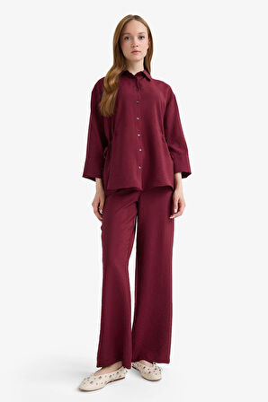 Regular Fit Cep Detaylı Düz Paça Pantolon