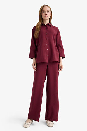 Regular Fit Cep Detaylı Düz Paça Pantolon