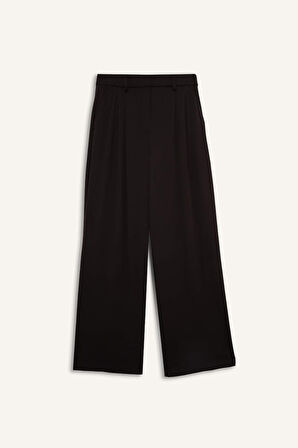 DeFactoFit Wide Leg Geniş Paça Cepli Pileli Standart Boy Premium Sporcu Pantolon