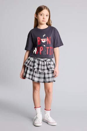 DeFacto Flanel Etek Kız Çocuk H0723A826SPBK27