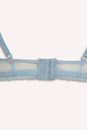 Dantelli Kapsız Pedsiz Balenli Balkonet Sütyen-Fall in Love