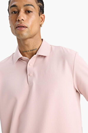 DeFactoFit Standart Fit Polo Yaka Sporcu Kısa Kollu Tişört